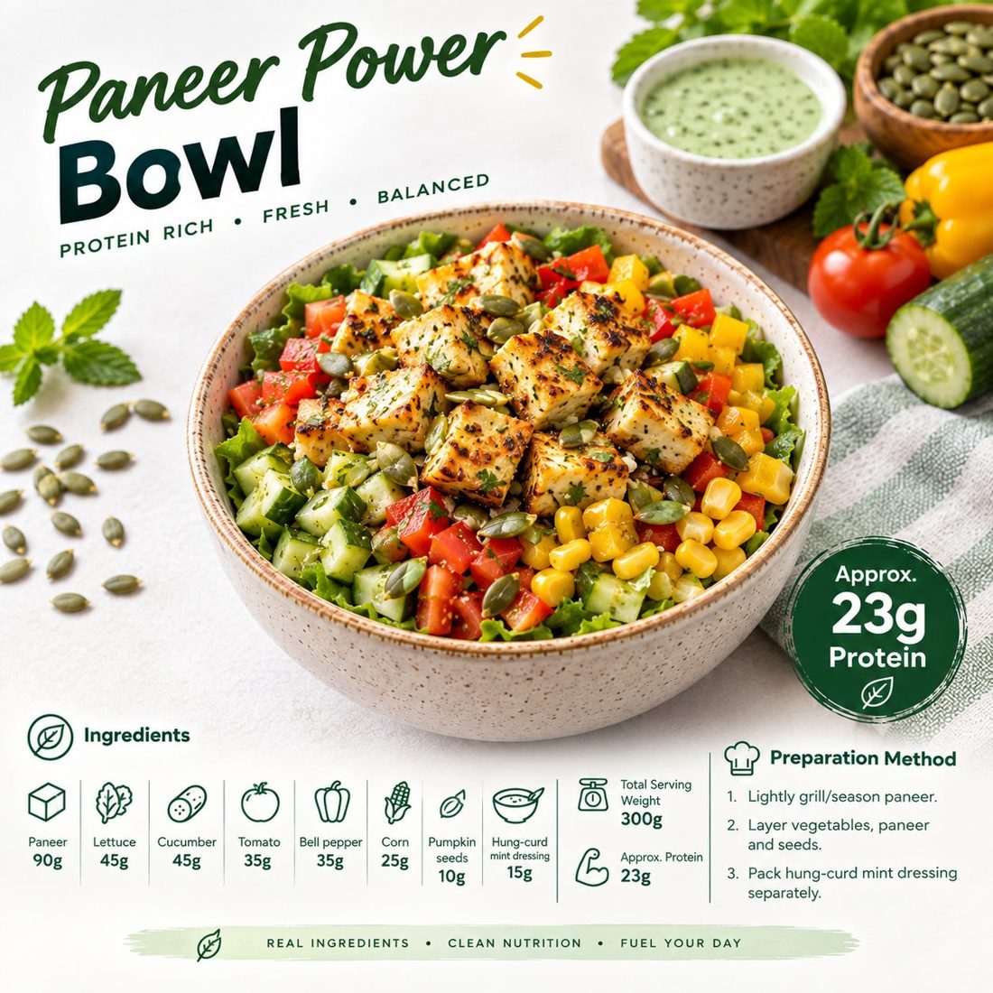Paneer power bowl